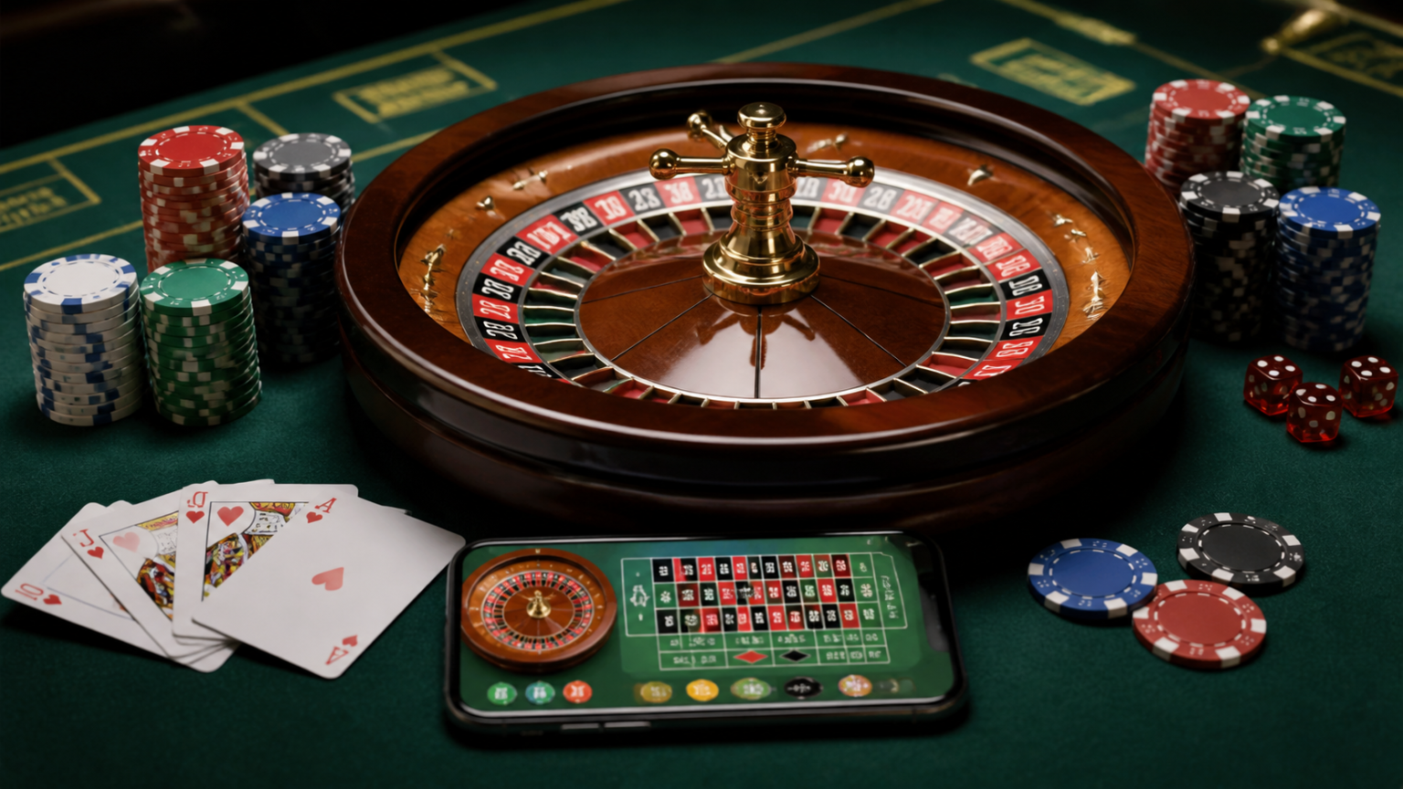 trusted online casino Singapore: What Players Should Look For Online casino gaming setup with roulette wheel and casino chips